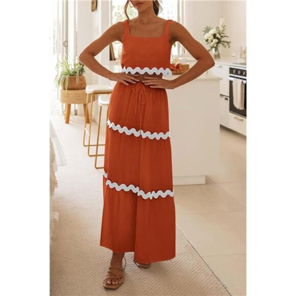 NEW Women's 2-Piece Summer Beach Outfit – Sleeveless Cropped - Picture 5 of 6